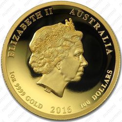 100 долларов 2016, год обезьяны