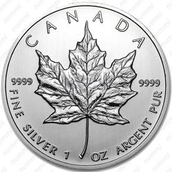 5 долларов 2012, кленовый лист