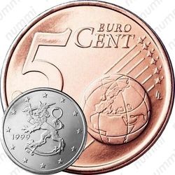 5 евро центов 1999, М