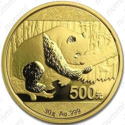 500 юаней 2016, панда