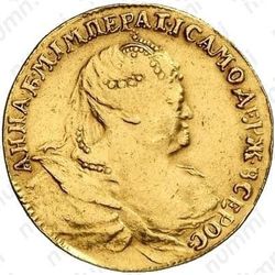жетон 1739, на заключения мира с Турцией (Слава империи), золото