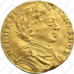 1 червонец 1712, D-L-G, голова большая - Аверс