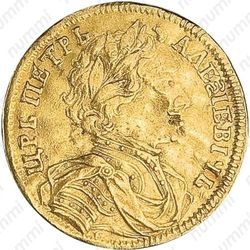 1 червонец 1712, D-L-G, голова средняя - Аверс