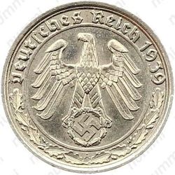 50 рейхспфеннигов 1939, Третий рейх, никель