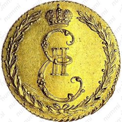 жетон 1765, в память учреждения Императорской Академии художеств в Санкт-Петербурге, золото - Аверс