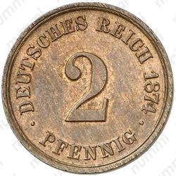 2 пфеннига 1874