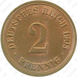 2 пфеннига 1905