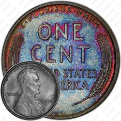 1 цент 1909, пшеничный цент