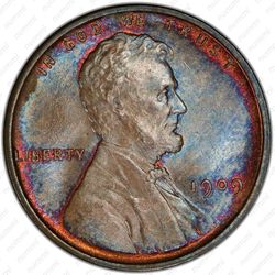 1 цент 1909, пшеничный цент - Аверс