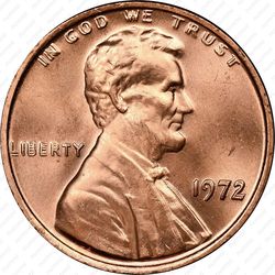 1 цент 1972 - Аверс