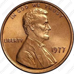 1 цент 1977 - Аверс