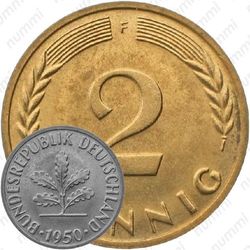 2 пфеннига 1950