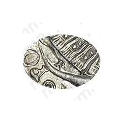 1 рубль 1720, K, портрет в наплечниках, с пальмовой ветвью на груди