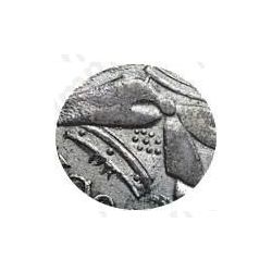 1 рубль 1720, OK, портрет в латах, с пряжкой и розеткой на плаще