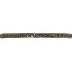 1 рубль 1727, Петр II, московский тип - Гурт