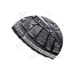 1 рубль 1730, корсаж не параллелен окружности, 5 наплечников без фестонов, цифры года расставлены