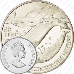 50 пенсов 1998, киты