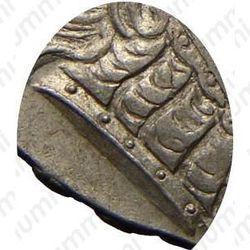 1 рубль 1729, тип 1729 года, портрет с орденской лентой (лисий нос), заклепки над обрезом рукава