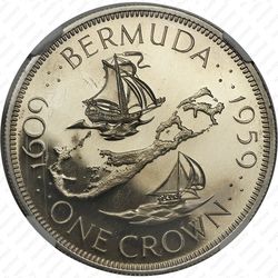 1 крона 1959, парусные корабли