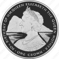 1 крона 1980, Королева-мать