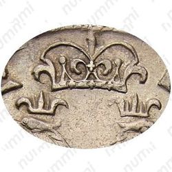 1 рубль 1705, МД, центральная корона закрытая высокая