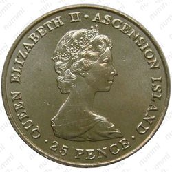 25 пенсов 1981, свадьба Чарльза и Дианы (медно-никелевый сплав)