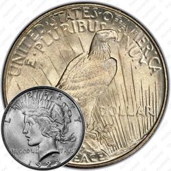1 доллар 1928, мирный доллар