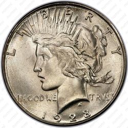 1 доллар 1928, мирный доллар