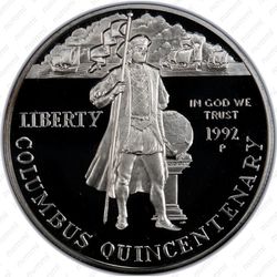 1 доллар 1992, Колумб