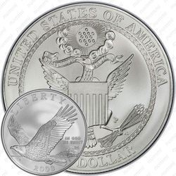 1 доллар 2008, белоголовый орлан
