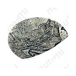 1 рубль 1731, без броши на груди, локон за ухом, голова обычная