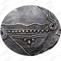 1 рубль 1734, тип 1735 года, с кулоном на груди, без лент наплечников на левом плече