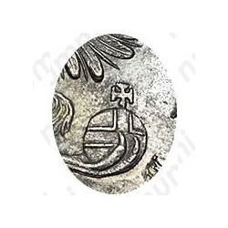 1 рубль 1738, петербургский тип, без обозначения монетного двора, орел петербургского типа, крест державы не касается крыла