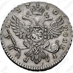 1 рубль 1740, СПБ, Редкие
