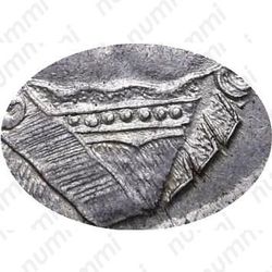 1 рубль 1734, тип 1735 года, "Идеализированный" портрет, без кулона на груди