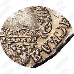 1 рубль 1736, тип 1735 года, с кулоном на груди, без лент наплечника на левом плече