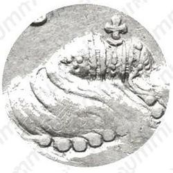 1 рубль 1739, московский тип, 6 жемчужин в прическе