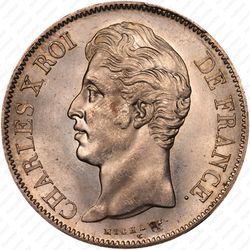 5 франков 1830, Карл X