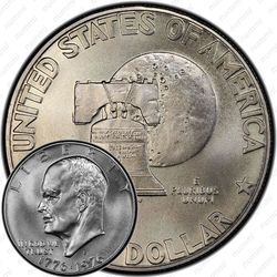 1 доллар 1976, Колокол Свободы, серебро
