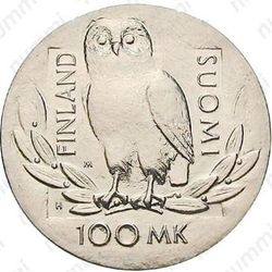 100 марок 1990, арфа