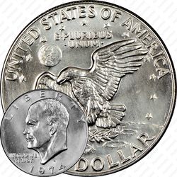 1 доллар 1974, доллар Эйзенхауэра