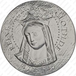 10 евро 2016, королева Клотильда