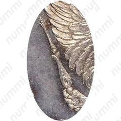 Серебряная монета 1 рубль 1807, СПБ-ФГ, орёл больше, реверс: бант меньше