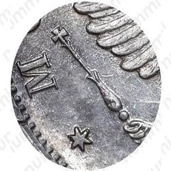 1 рубль 1812, СПБ-МФ, орёл образца 1812 г., скипетр длиннее