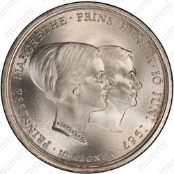 10 крон 1967, свадьба принцессы Маргрете