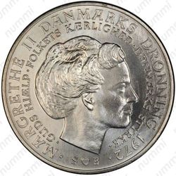 10 крон 1972, Фредерик IX - Маргрете II