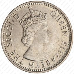 10 центов 1961, Малайя и Британское Борнео