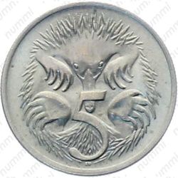 5 центов 1971, австралийская ехидна