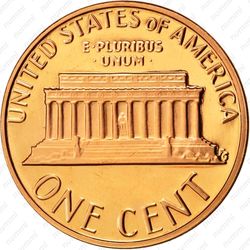 1 цент 1984 - Реверс