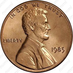 1 цент 1985 - Аверс